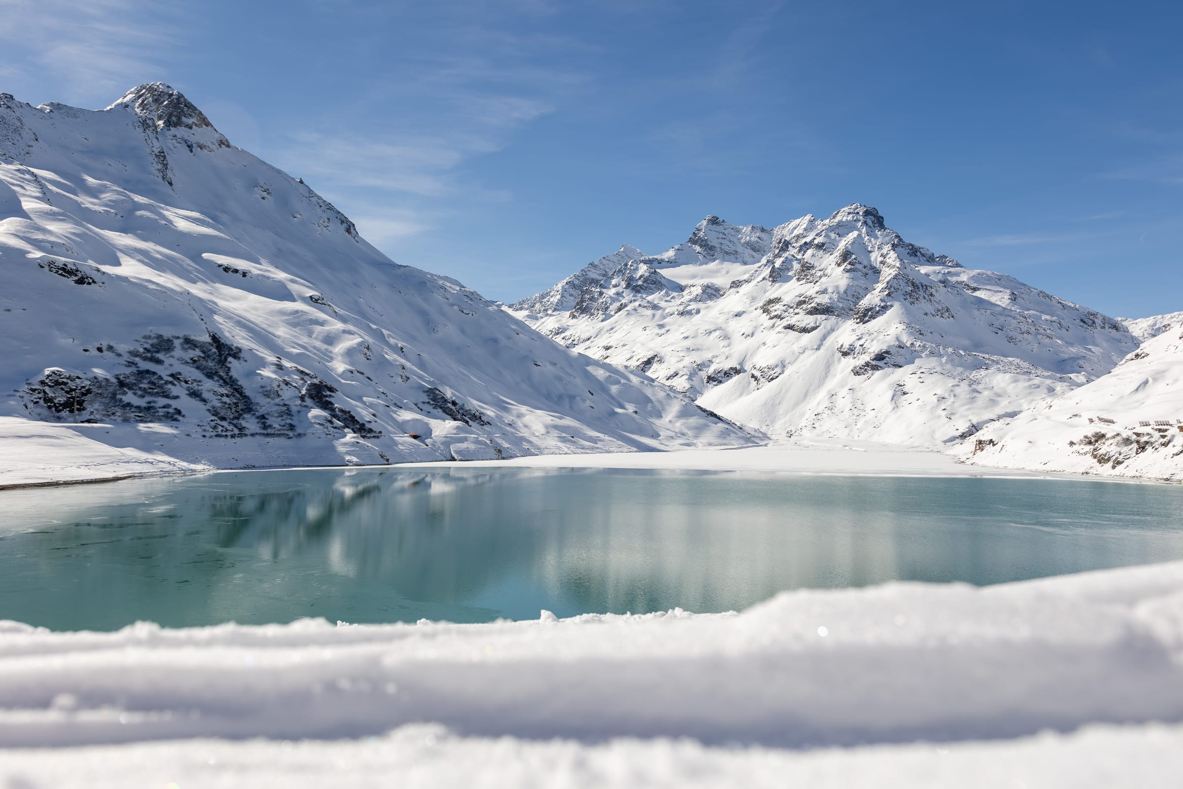 Silvretta-Stausee auf der Bielerhöhe im Montafon — ruhig und ohne Durchgangsverkehr